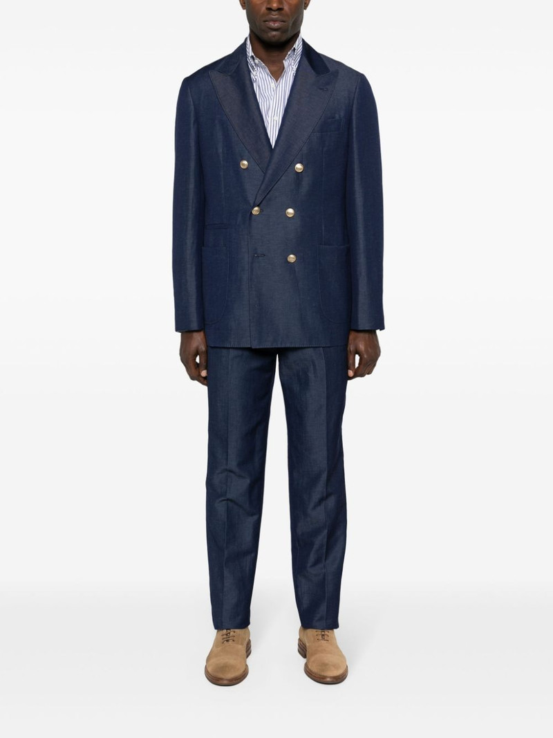 Brunello Cucinelli double-breasted suit outlook