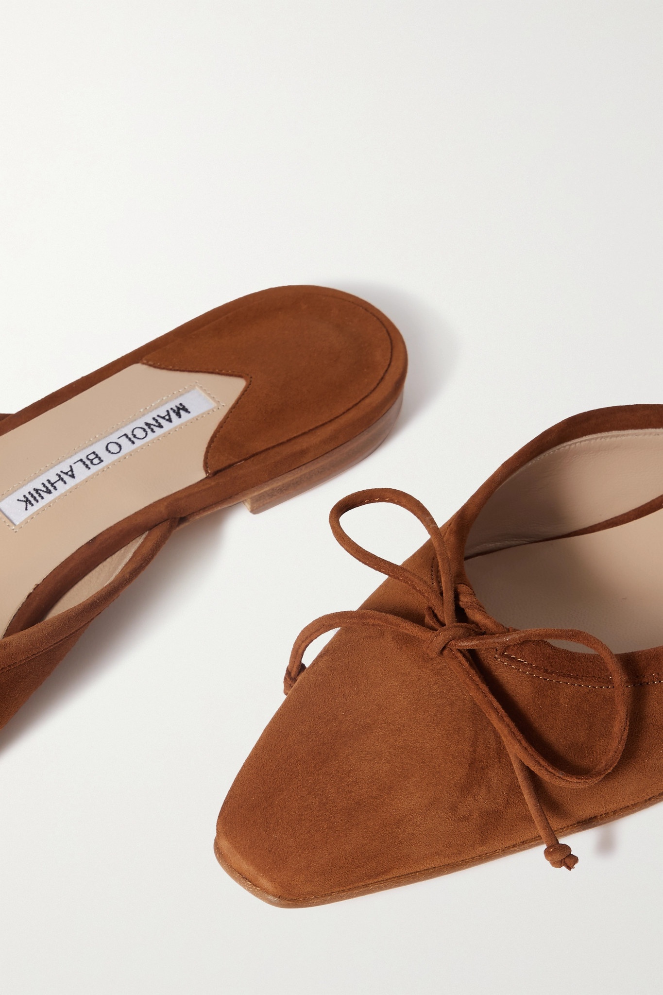 Ballerimu bow-detailed suede mules - 4