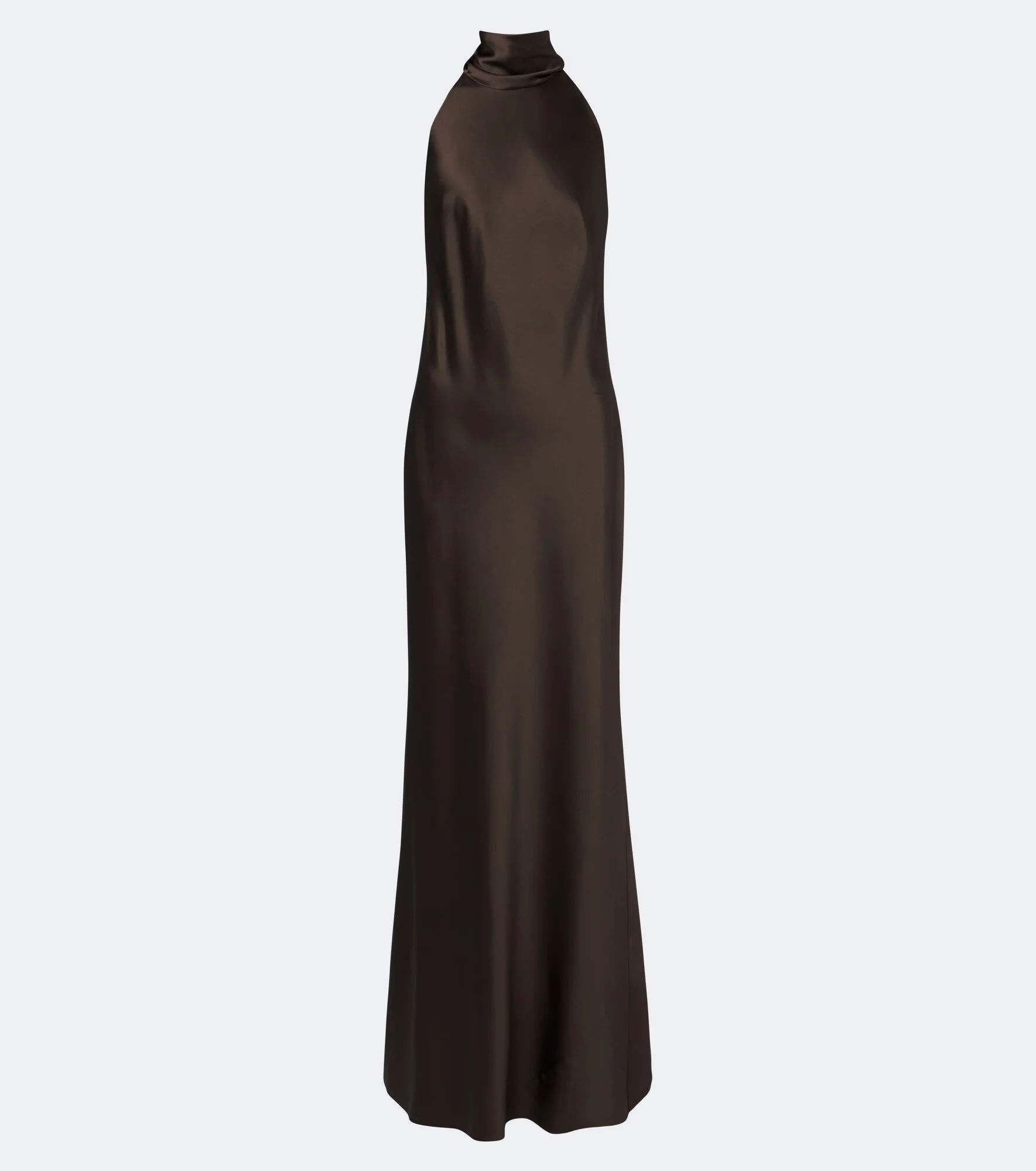 Chilton halterneck satin gown - 1