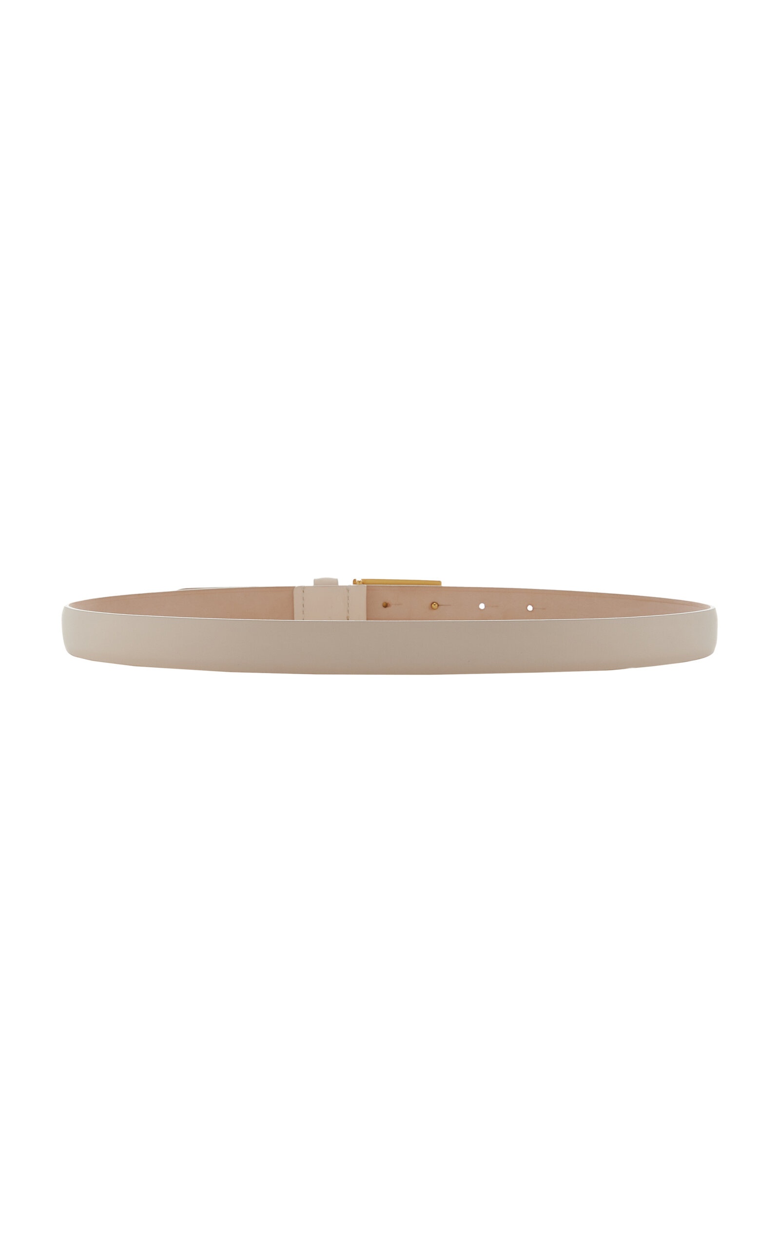 Signet Leather Belt ivory - 3