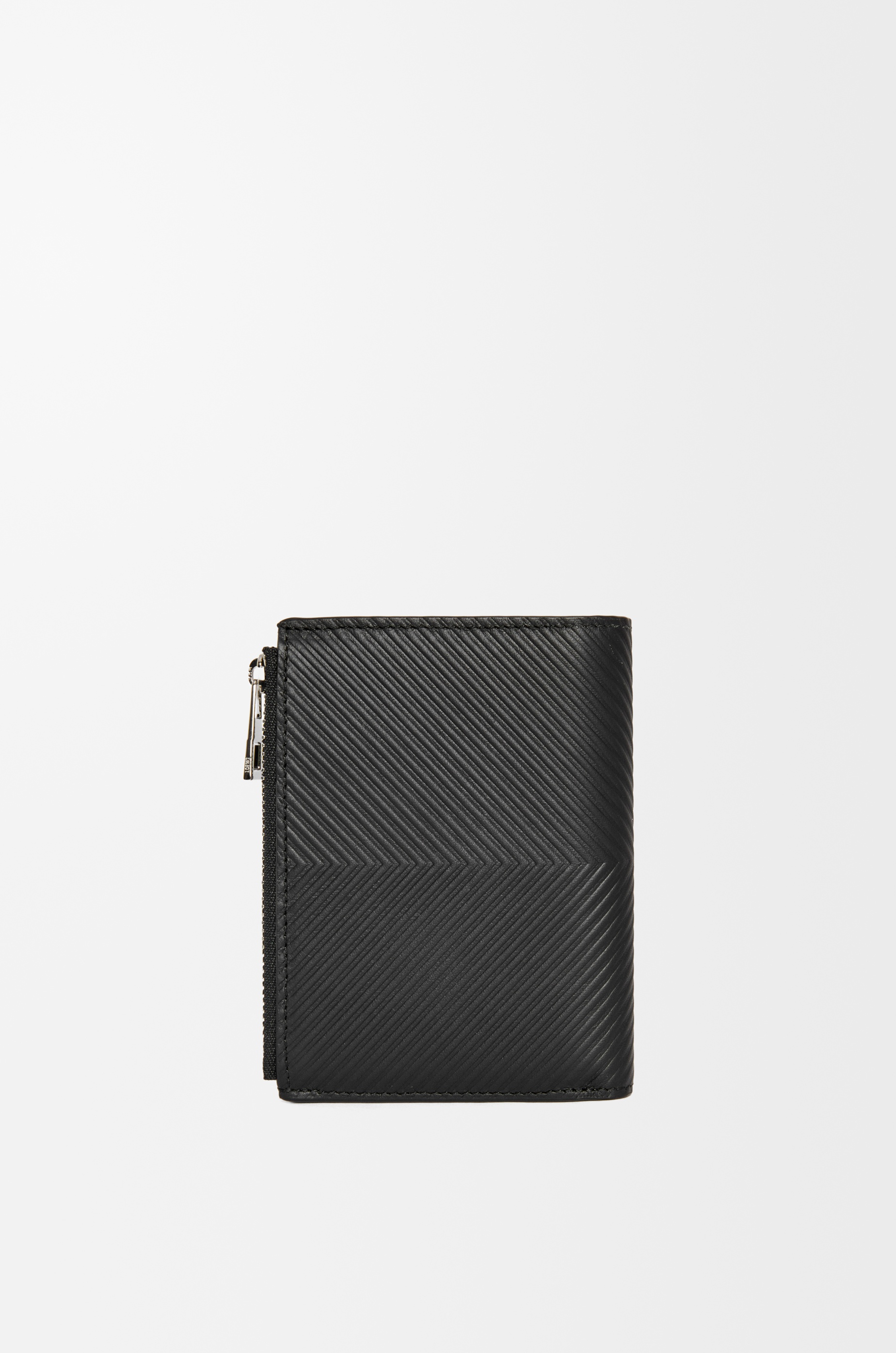 Slim compact walllet in textured classic calfskin - 4