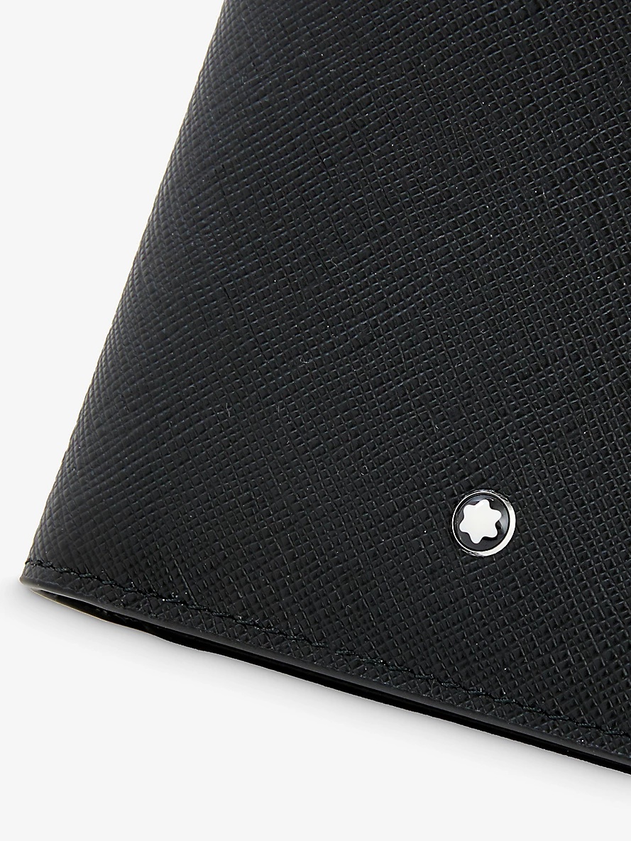 Sartorial brand-plaque leather wallet - 2