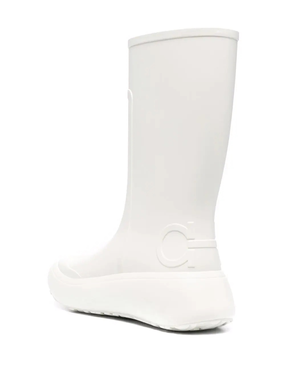 logo-embossed chunky rain boots - 3