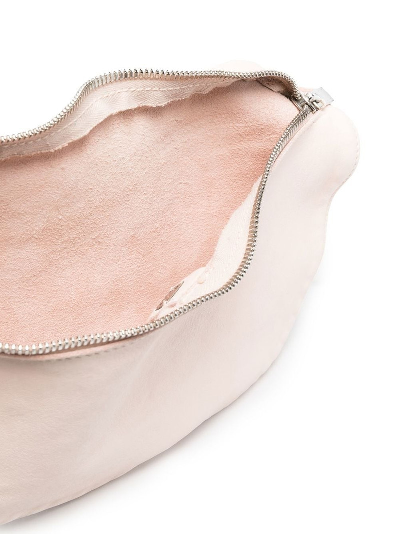 zipped leather shoulder bag 5