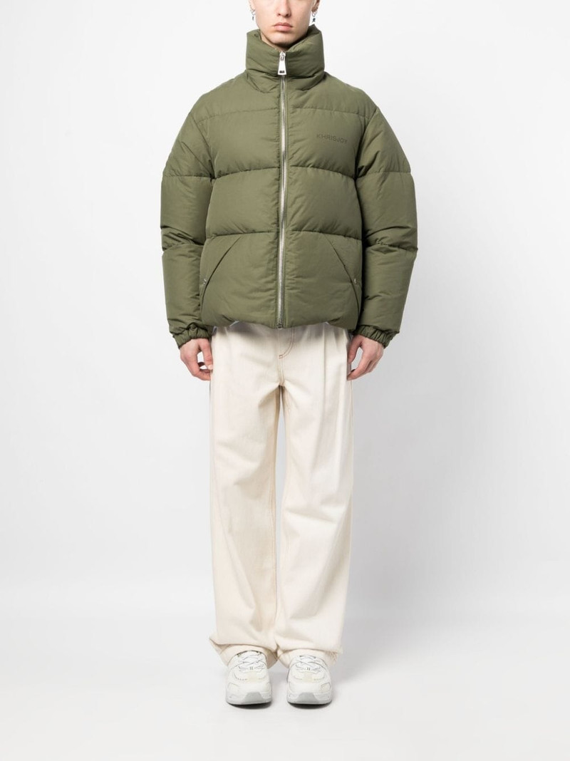 Khrisjoy logo-print padded jacket outlook