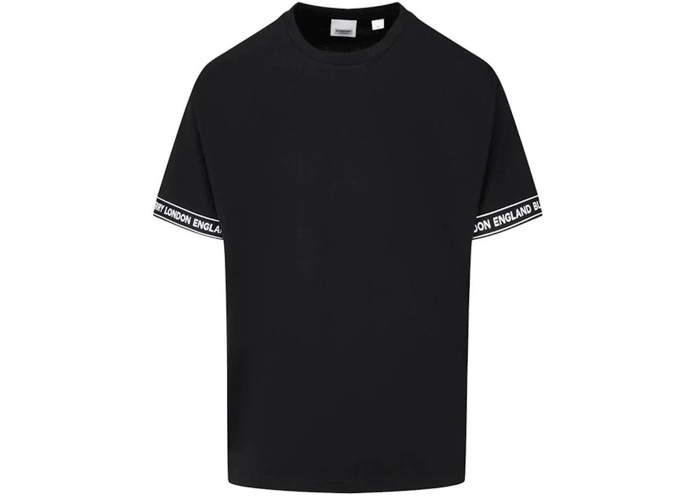 Burberry Logo Tape T-Shirt Black - 1