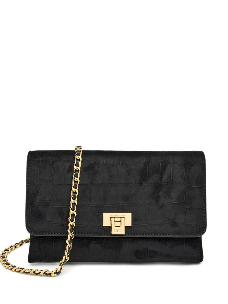 embossed chain clutch bag 1