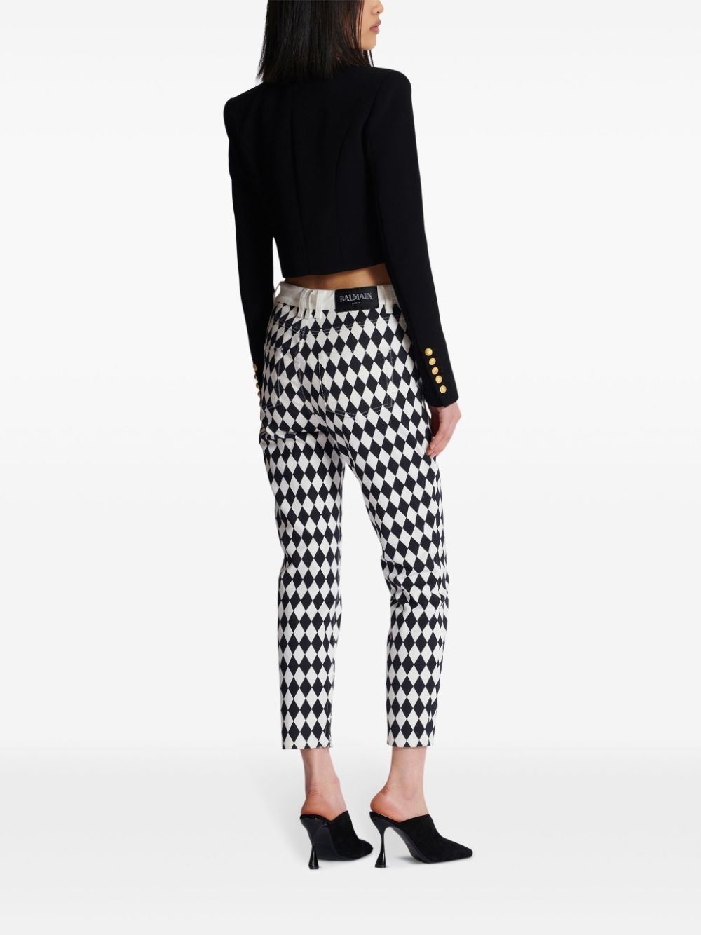 Spencer crepe cropped jacket - 4