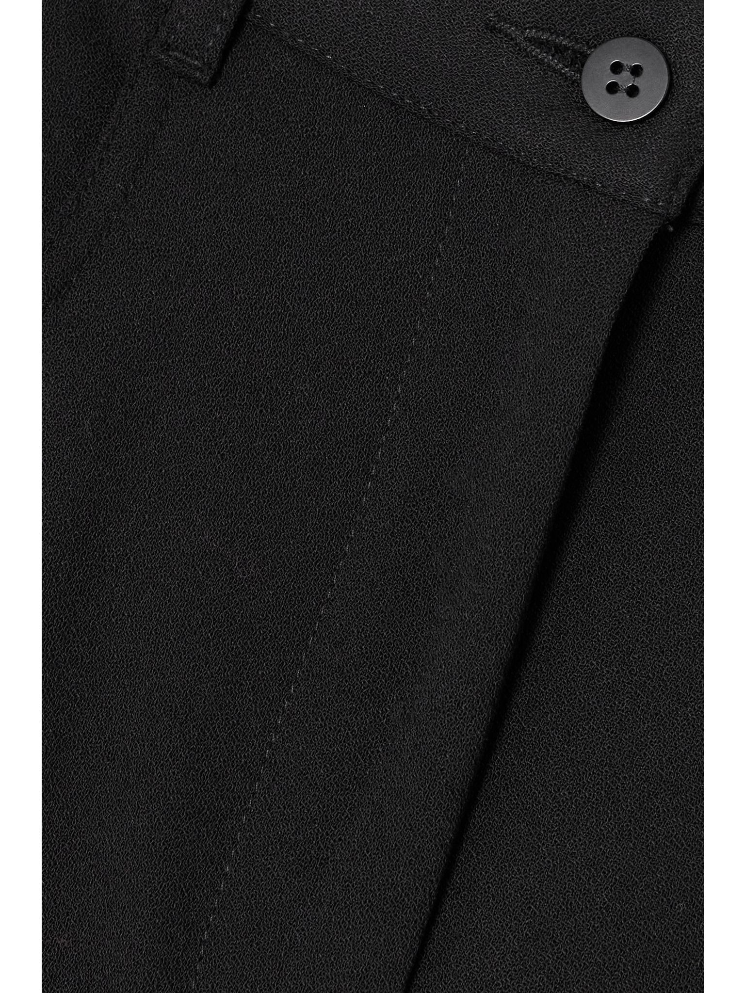 + NET SUSTAIN wool-blend crepe straight-leg pants Black - 4