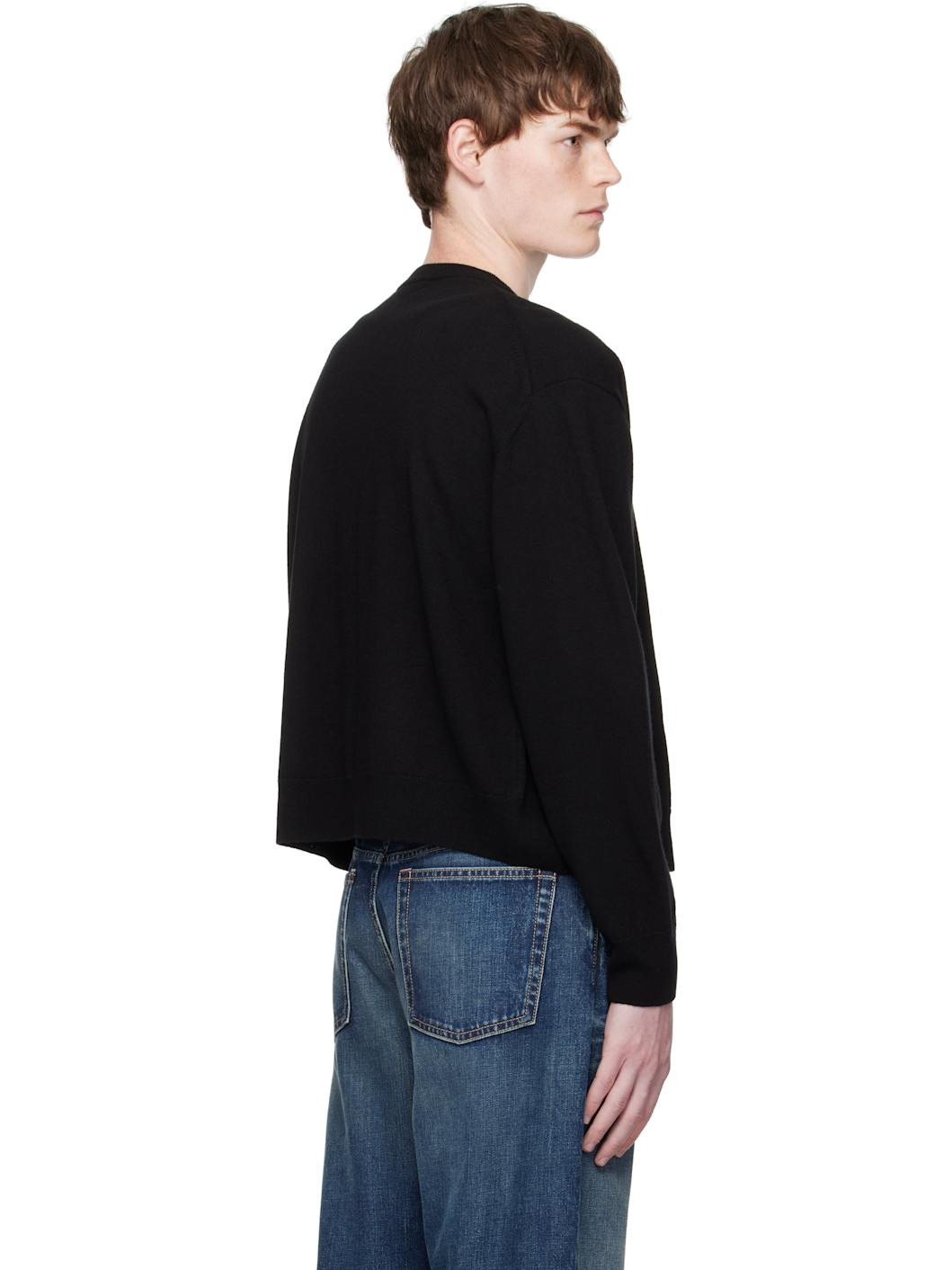 Black Teddy Logo Cardigan - 3