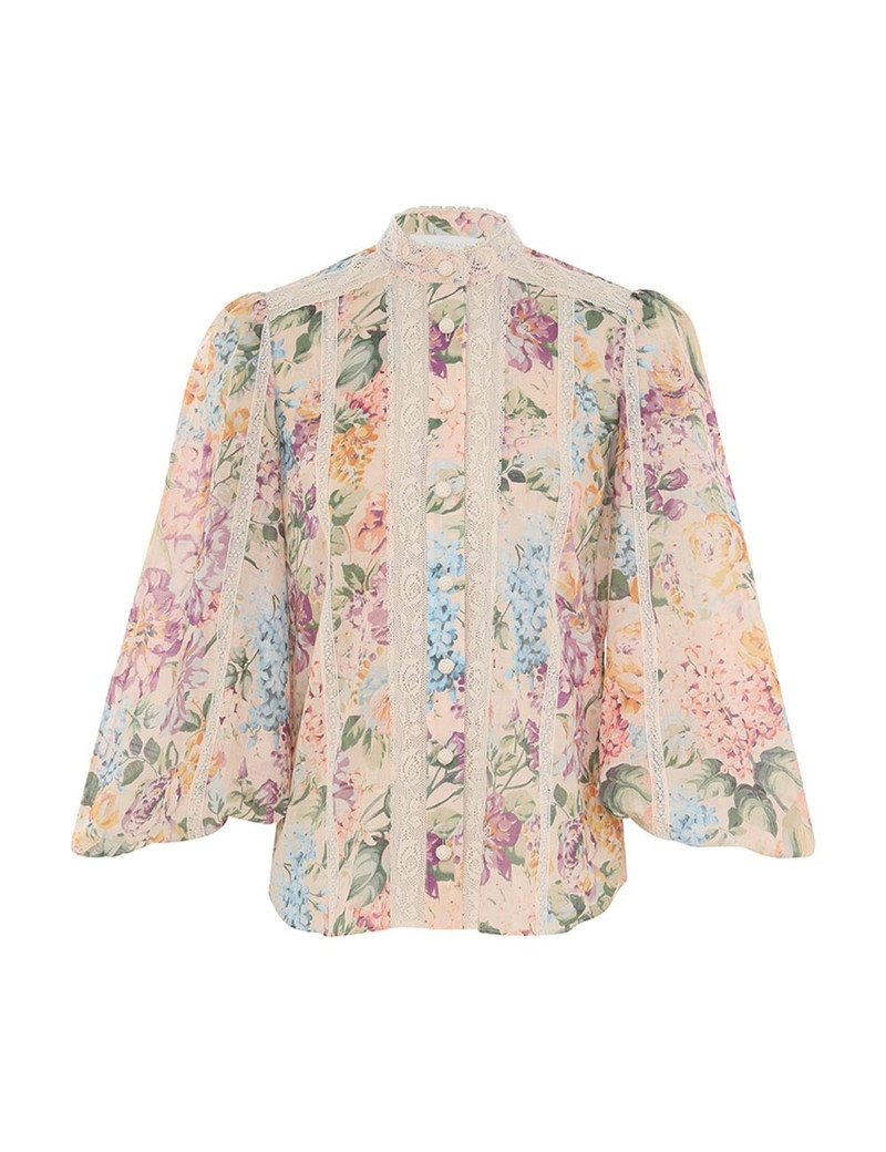 HALLIDAY LACE TRIM SHIRT 1