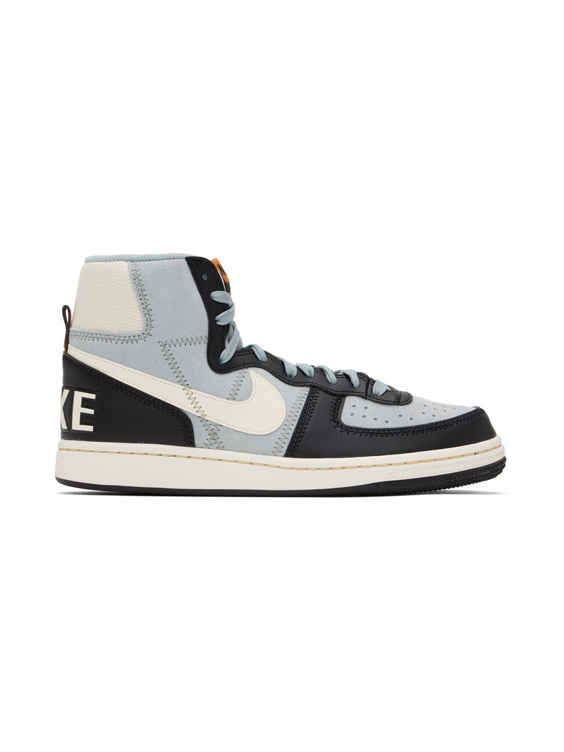 Blue & Black Terminator High Sneakers - 1