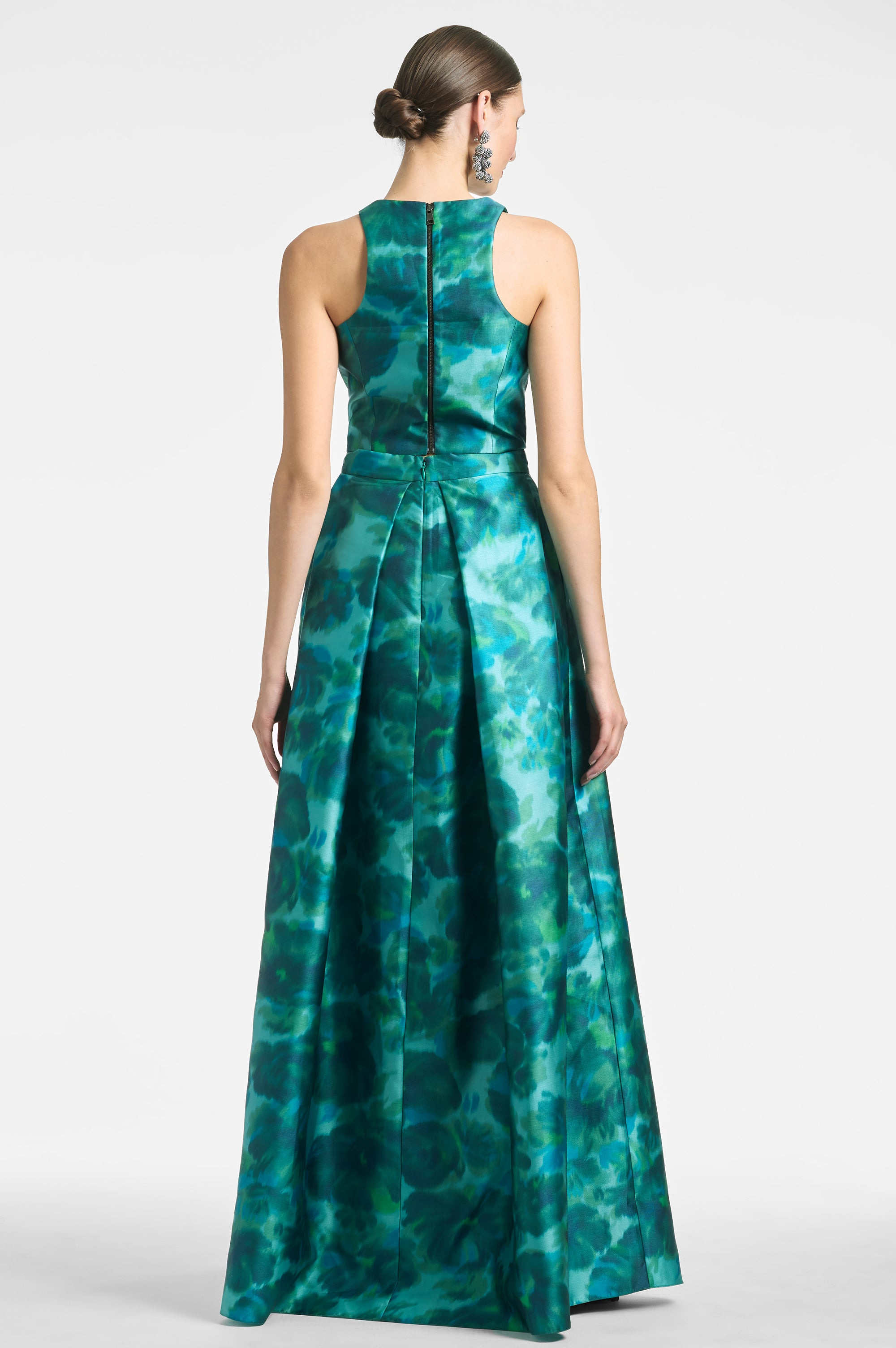 Lexie Top - Emerald Watercolor Floral - 4