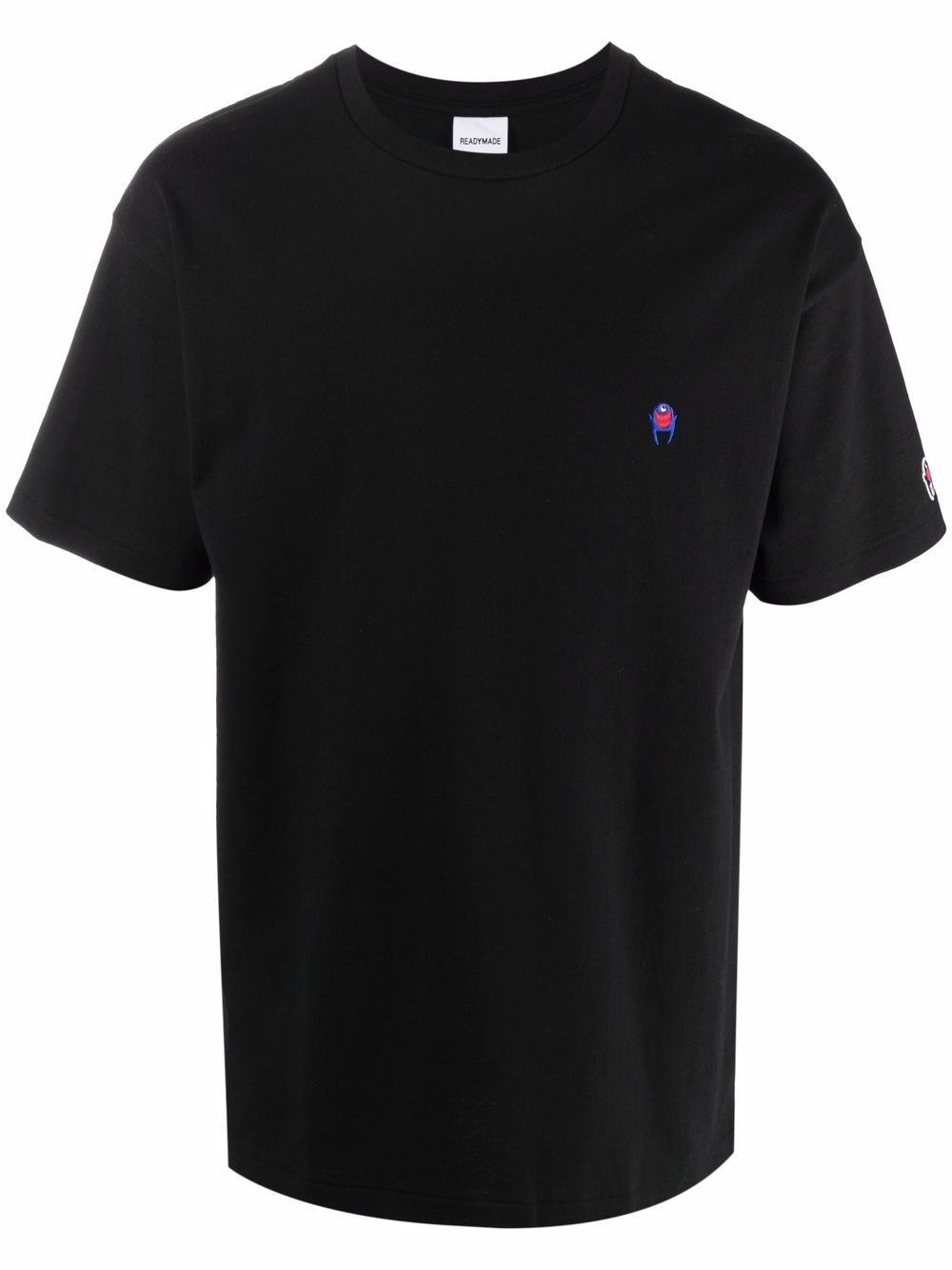 logo-embroidered cotton T-shirt - 1