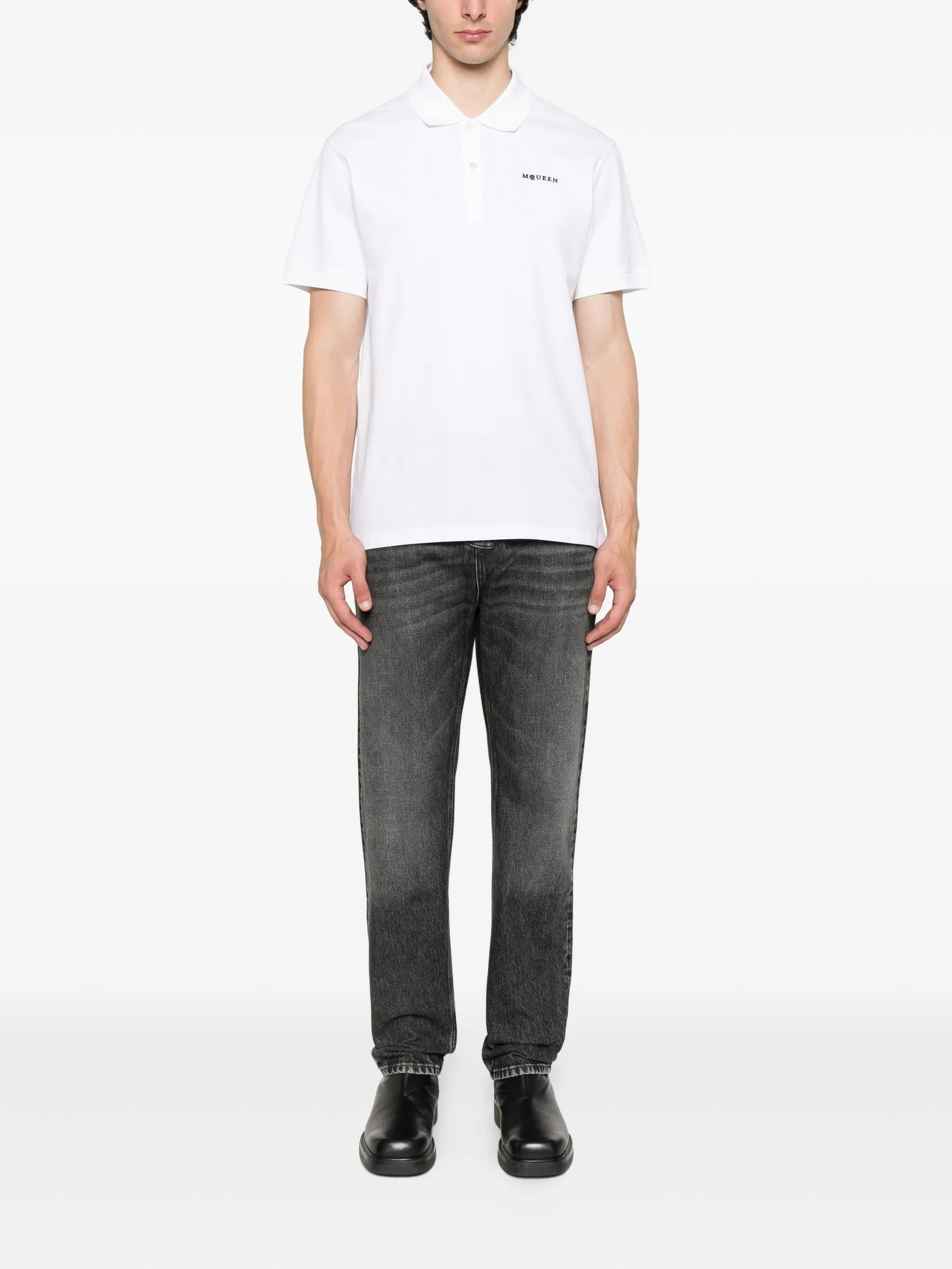 logo-embroidered polo shirt - 2