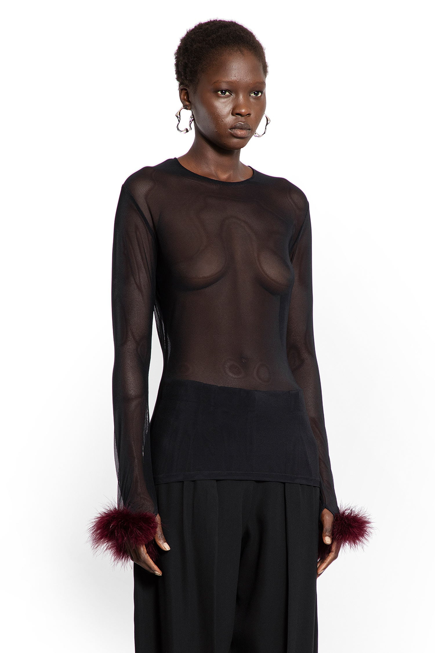 Marabou Top In Mesh - 2