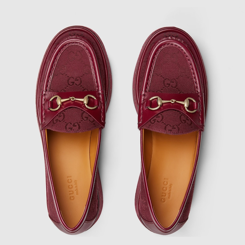 GUCCI Women's Horsebit wedge loafer outlook