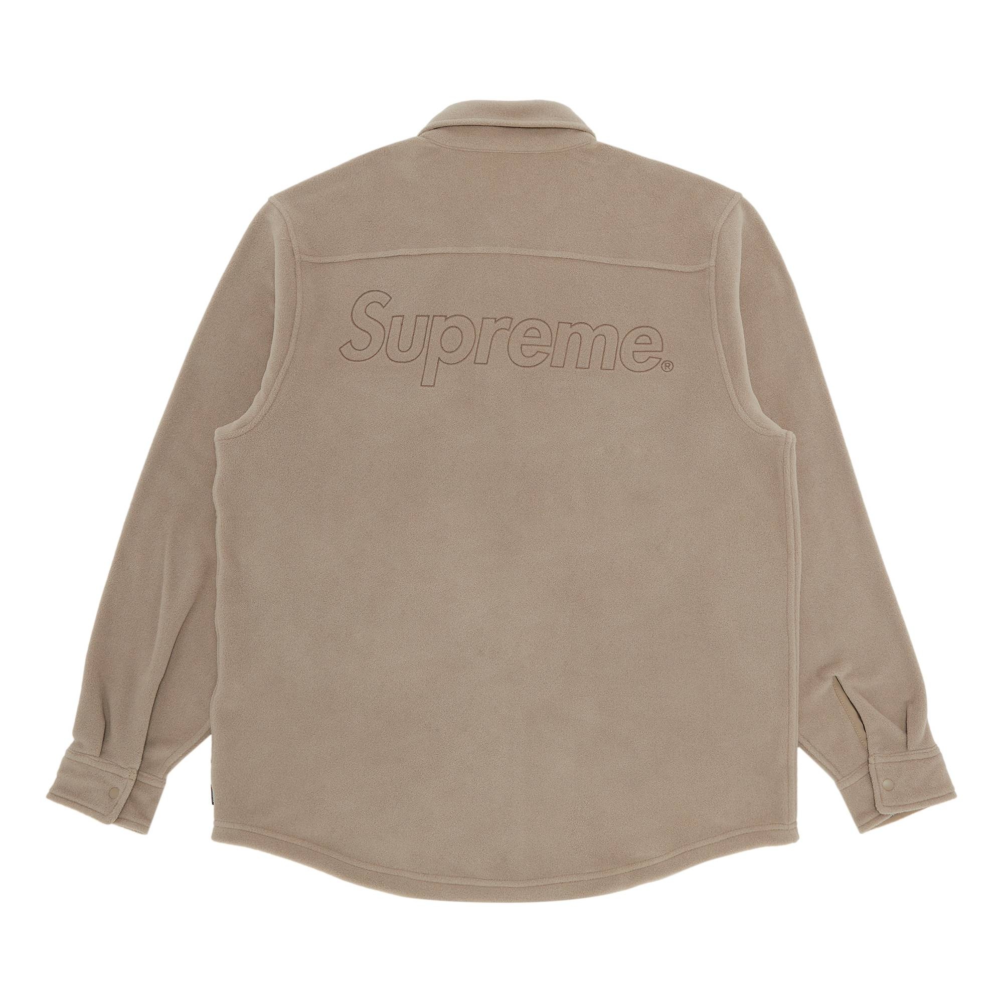 Supreme Supreme Polartec Shirt 'Tan' | REVERSIBLE
