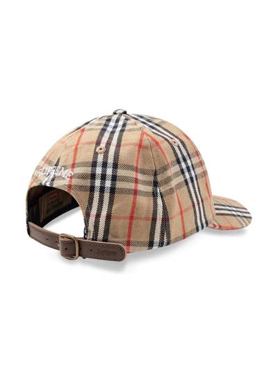 Supreme x Burberry 6-panel cap outlook