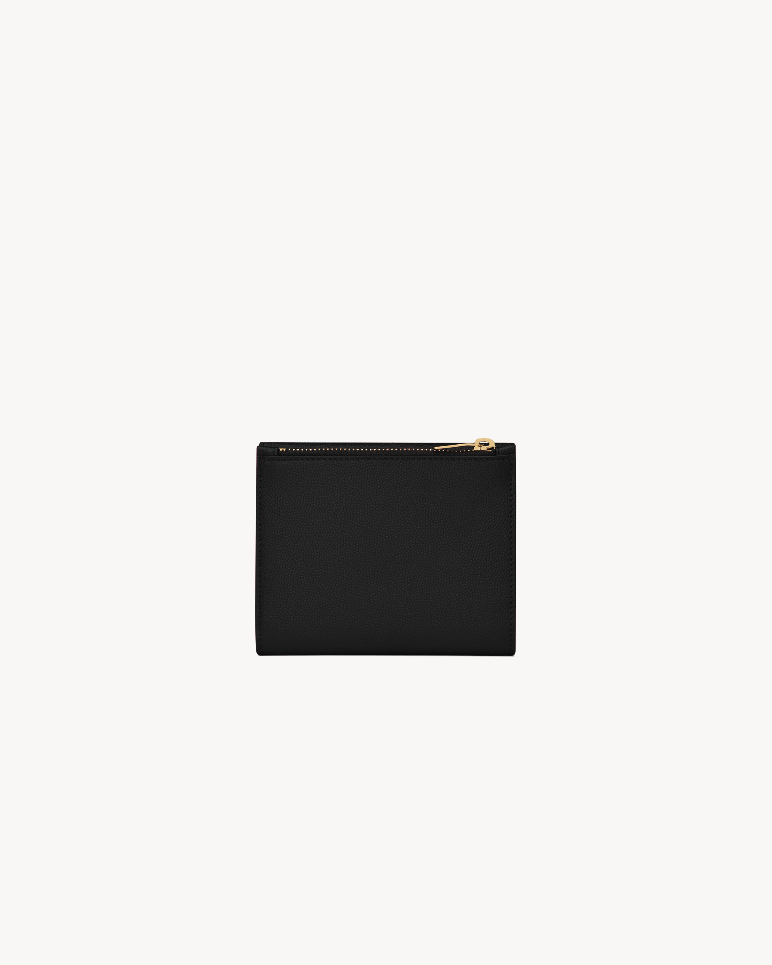 UPTOWN COMPACT WALLET IN GRAIN DE POUDRE LEATHER - 2