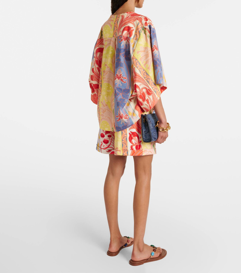 Printed oversized cotton-blend shirt 3
