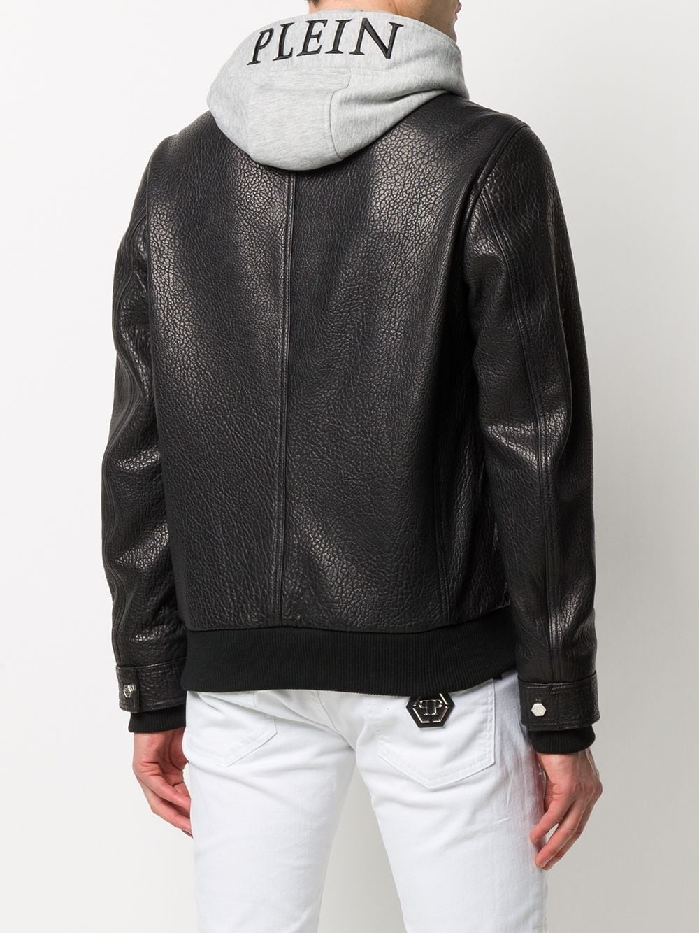 textured bomber jacket - 4