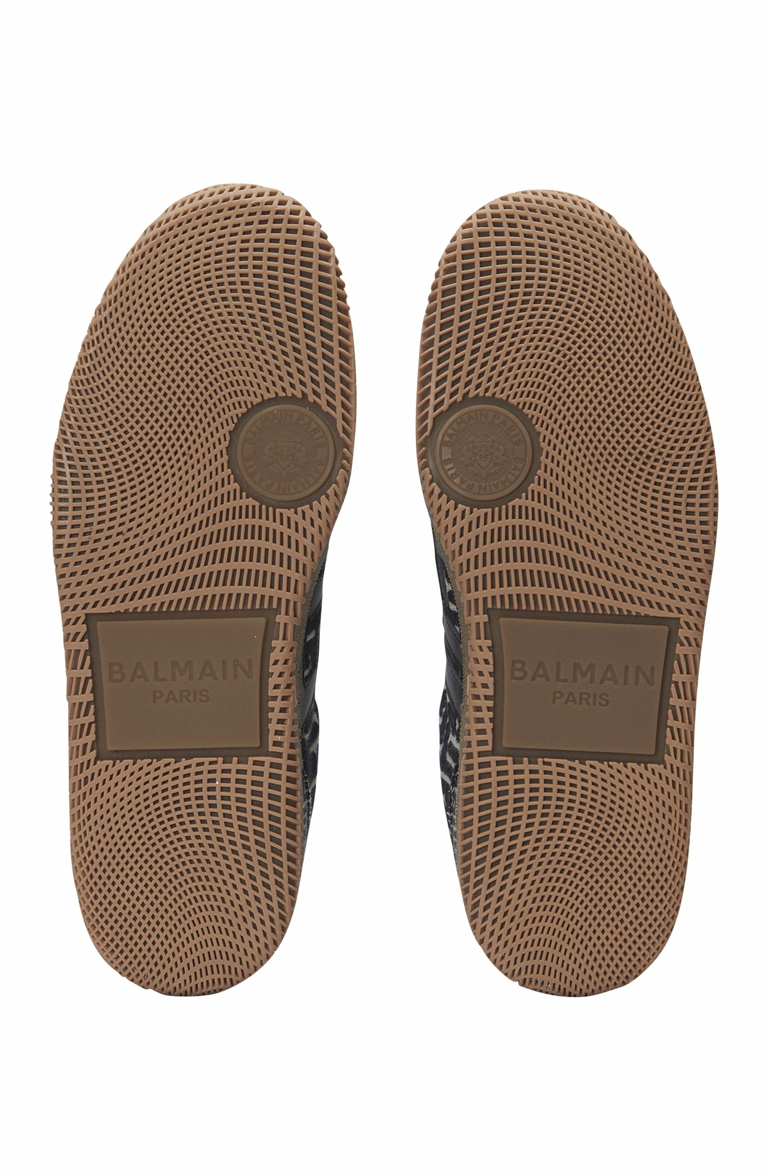 Balmain Swan trainers in PB Labyrinth jacquard in Black at Nordstrom - 6