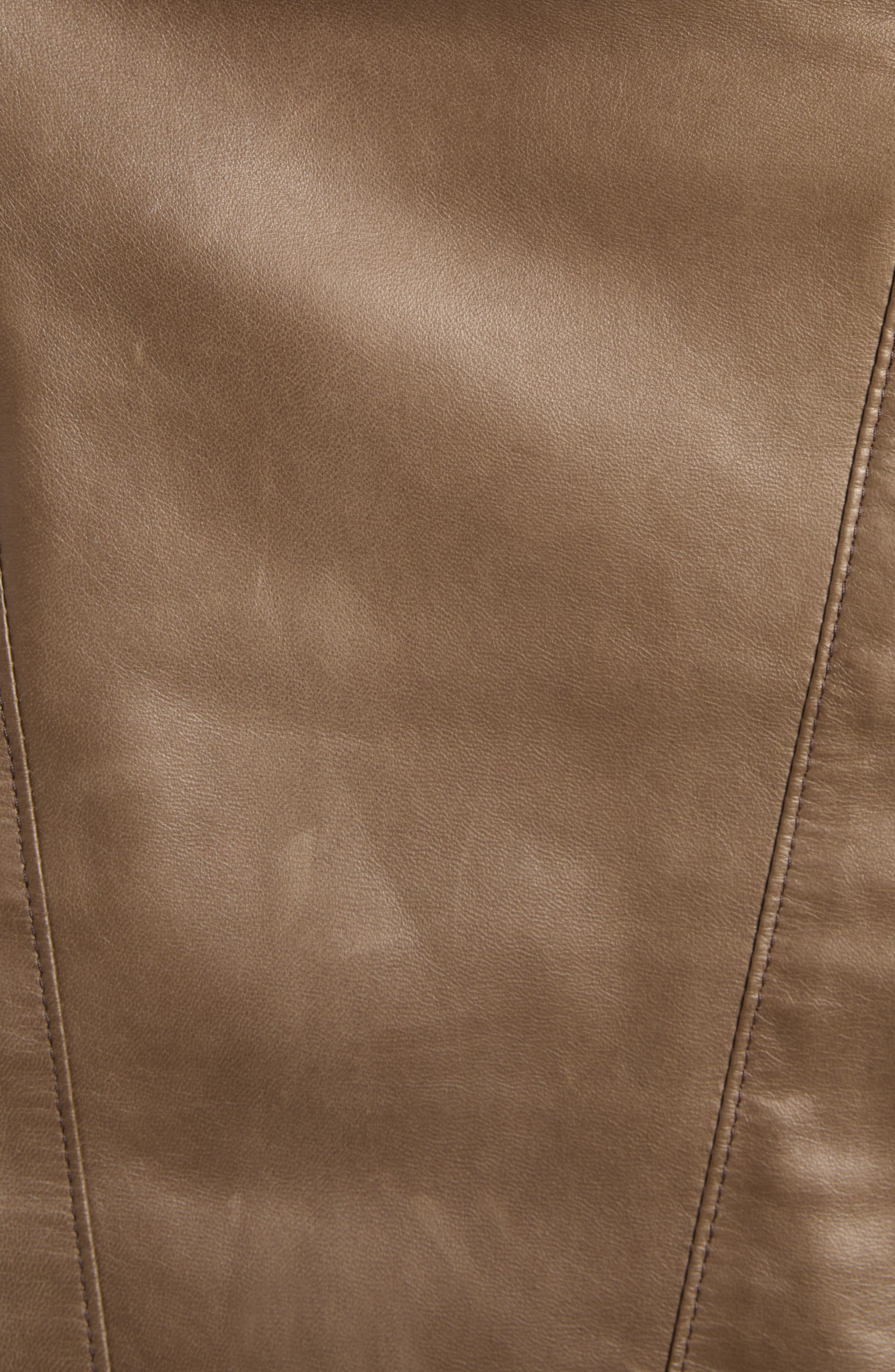 TOM FORD Paneled Napa Leather Pencil Skirt in Fg815 Military Green at Nordstrom - 6