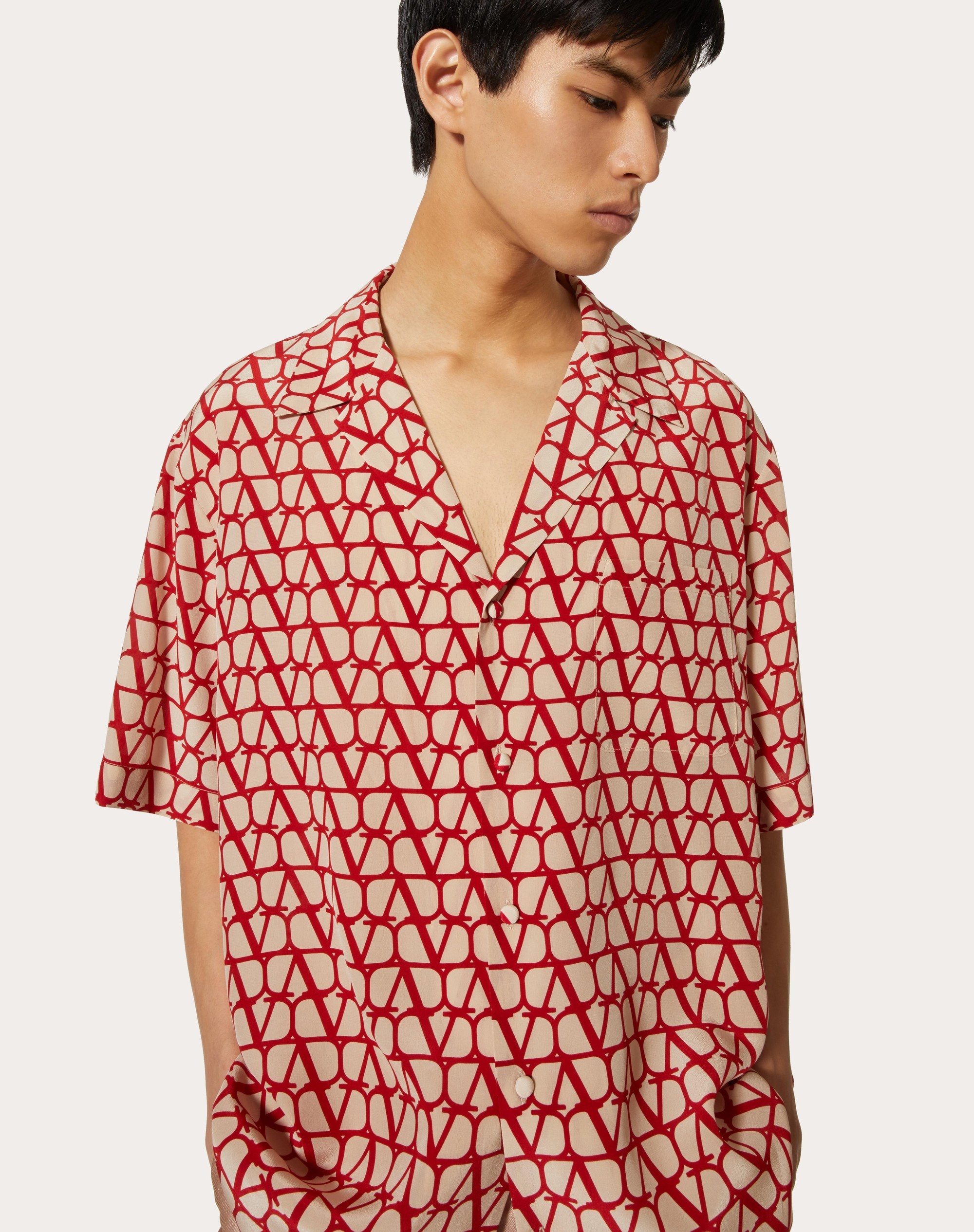 ALL-OVER TOILE ICONOGRAPHE PRINT SHORT SLEEVE SHIRT - 5