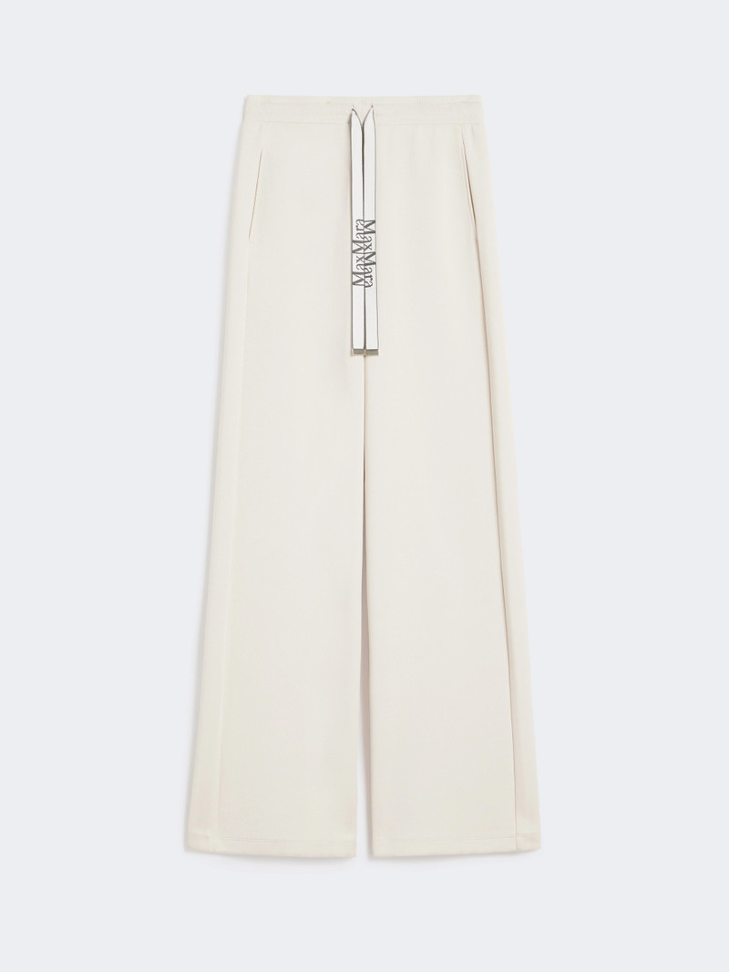 BALI Wide-fit jersey trousers - ECRU 1