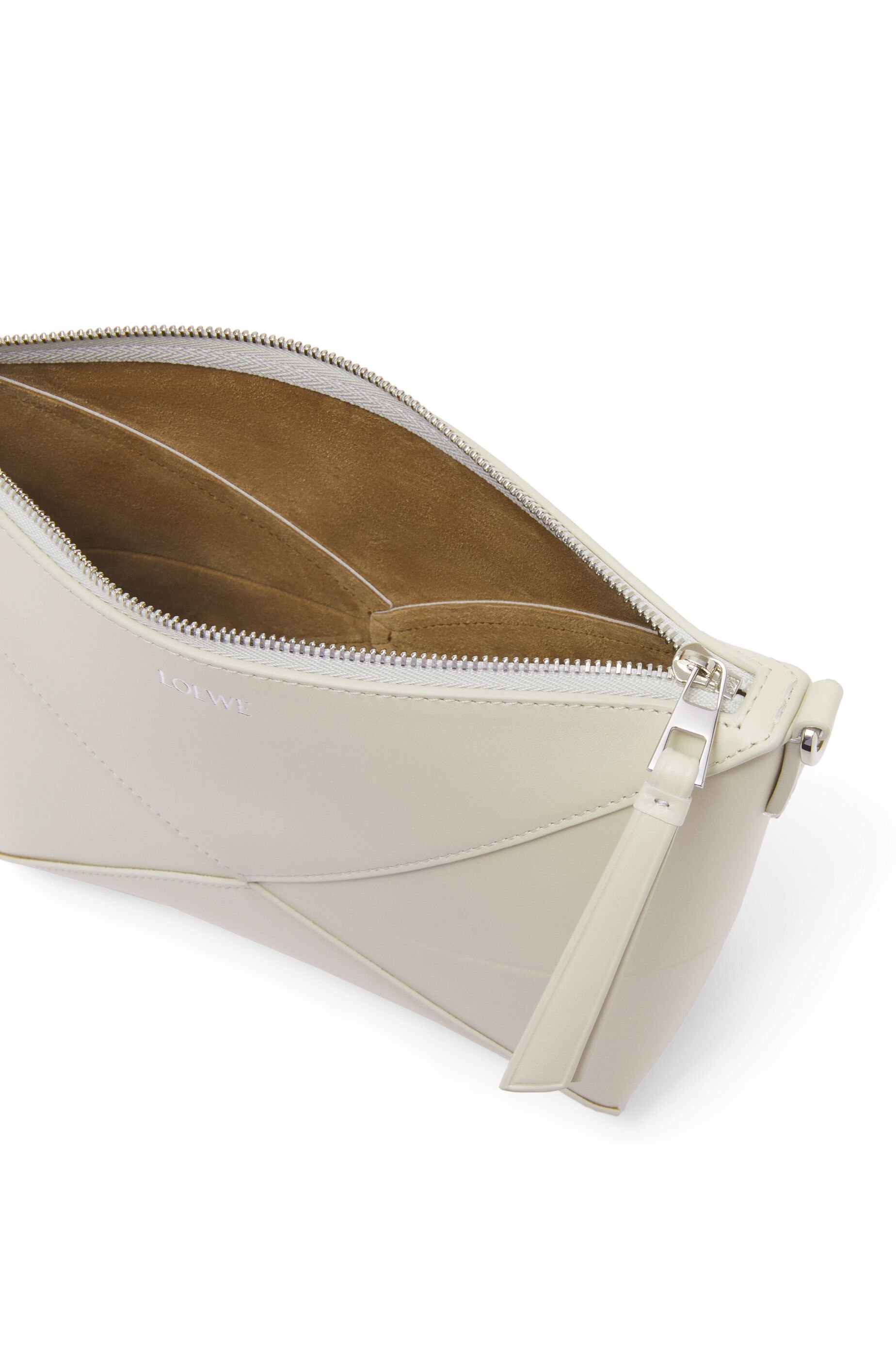 Puzzle Fold pouch in shiny nappa calfskin - 9