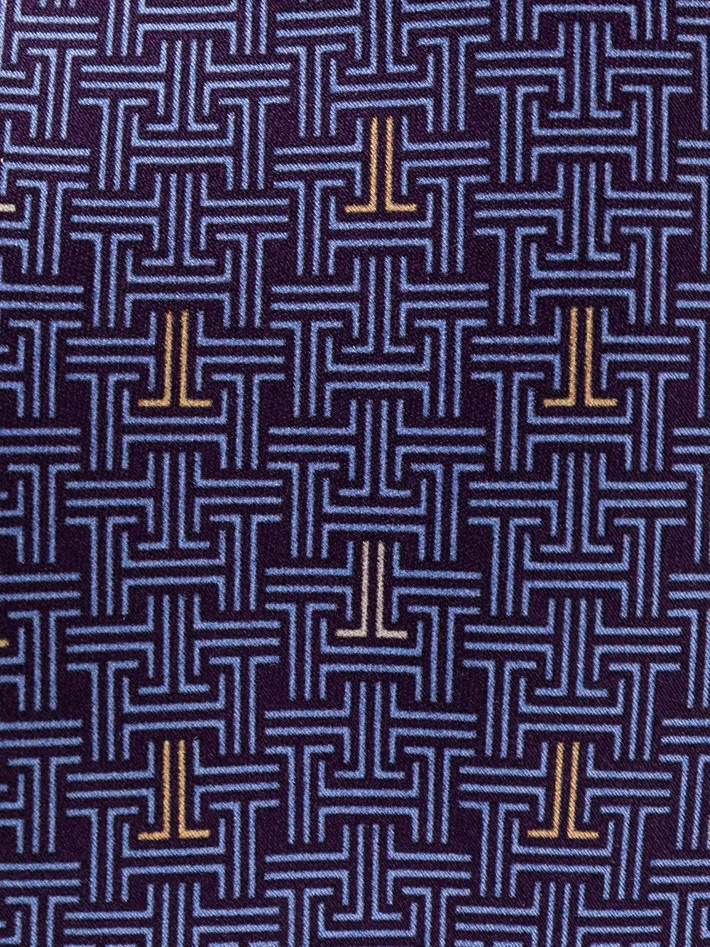 silk labyrinth-print tie - 2