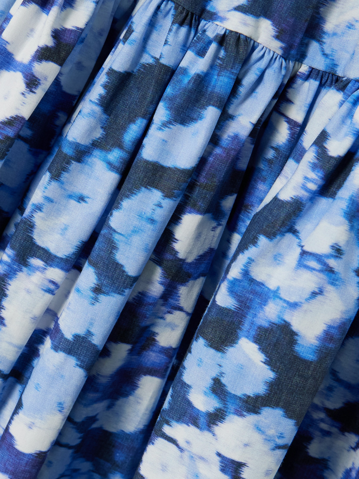 Tiered Gathered Floral-print Cotton-poplin Midi Dress - 4