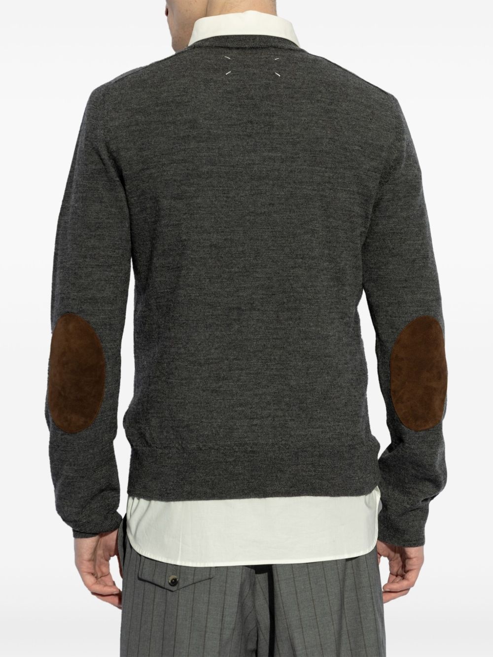 crew-neck wool jumper - 3