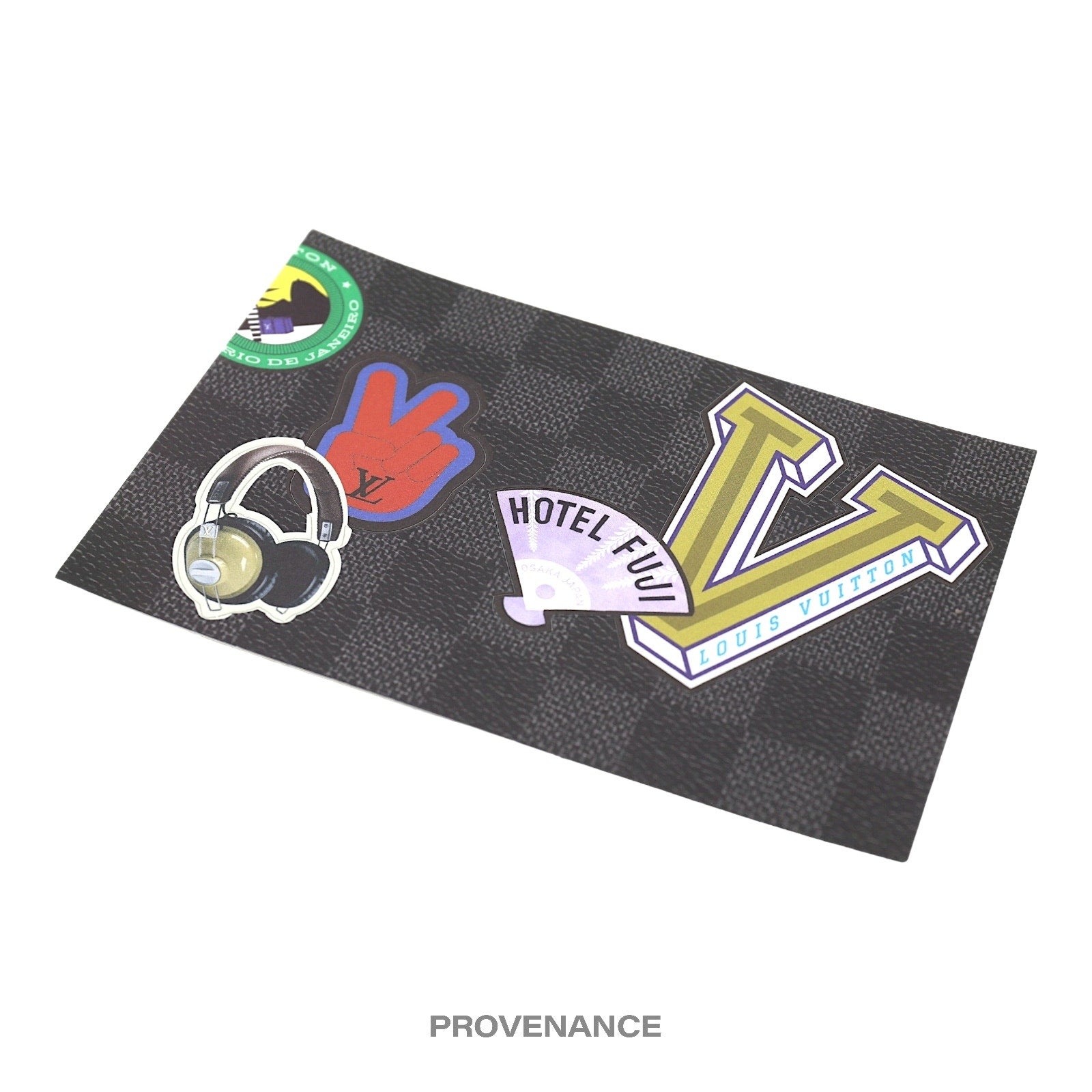 Louis Vuitton HOTEL FUJI Sticker Postcard - Damier Graphite - 3