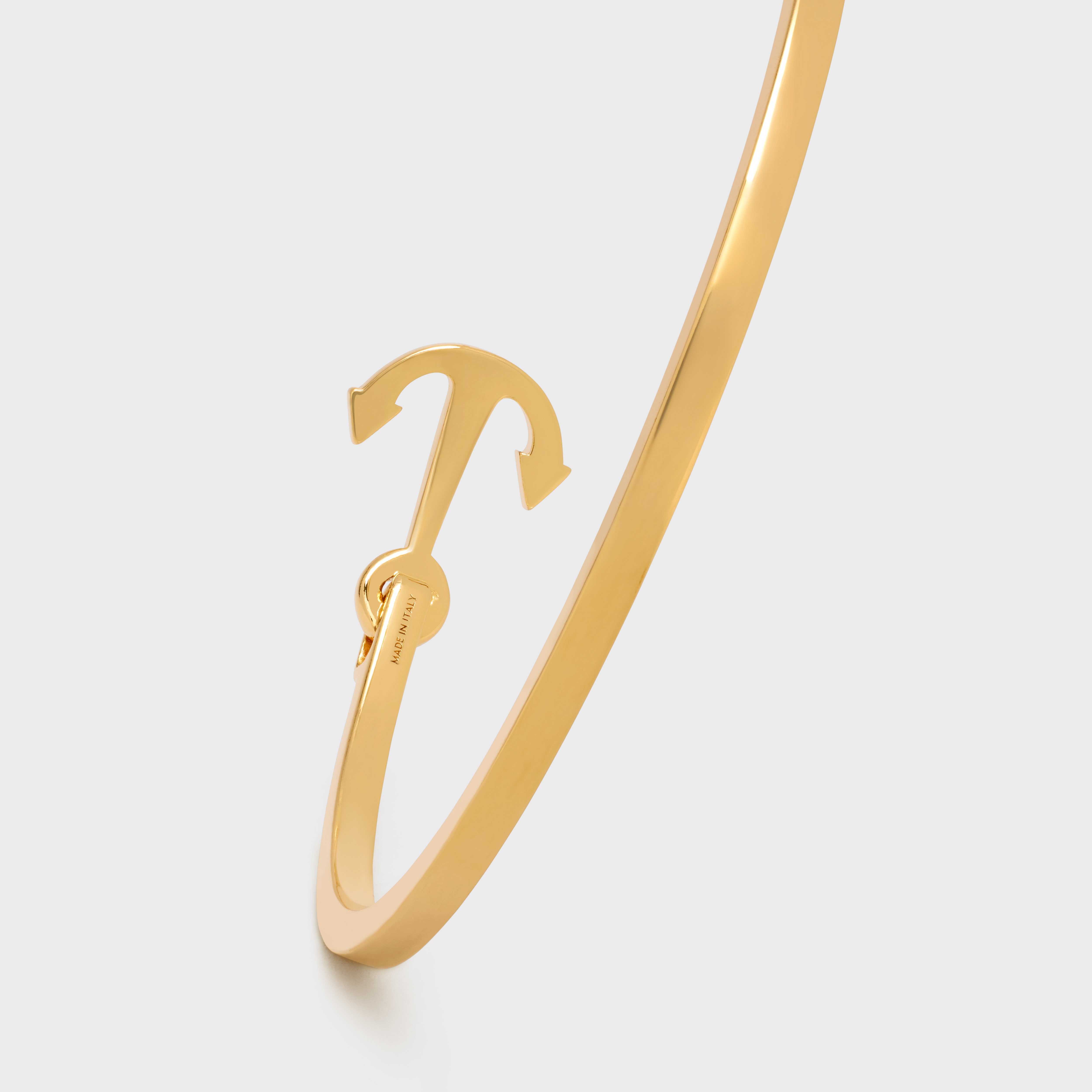 Ancre Celine Thin Cuff in Brass with Gold Finish - 4