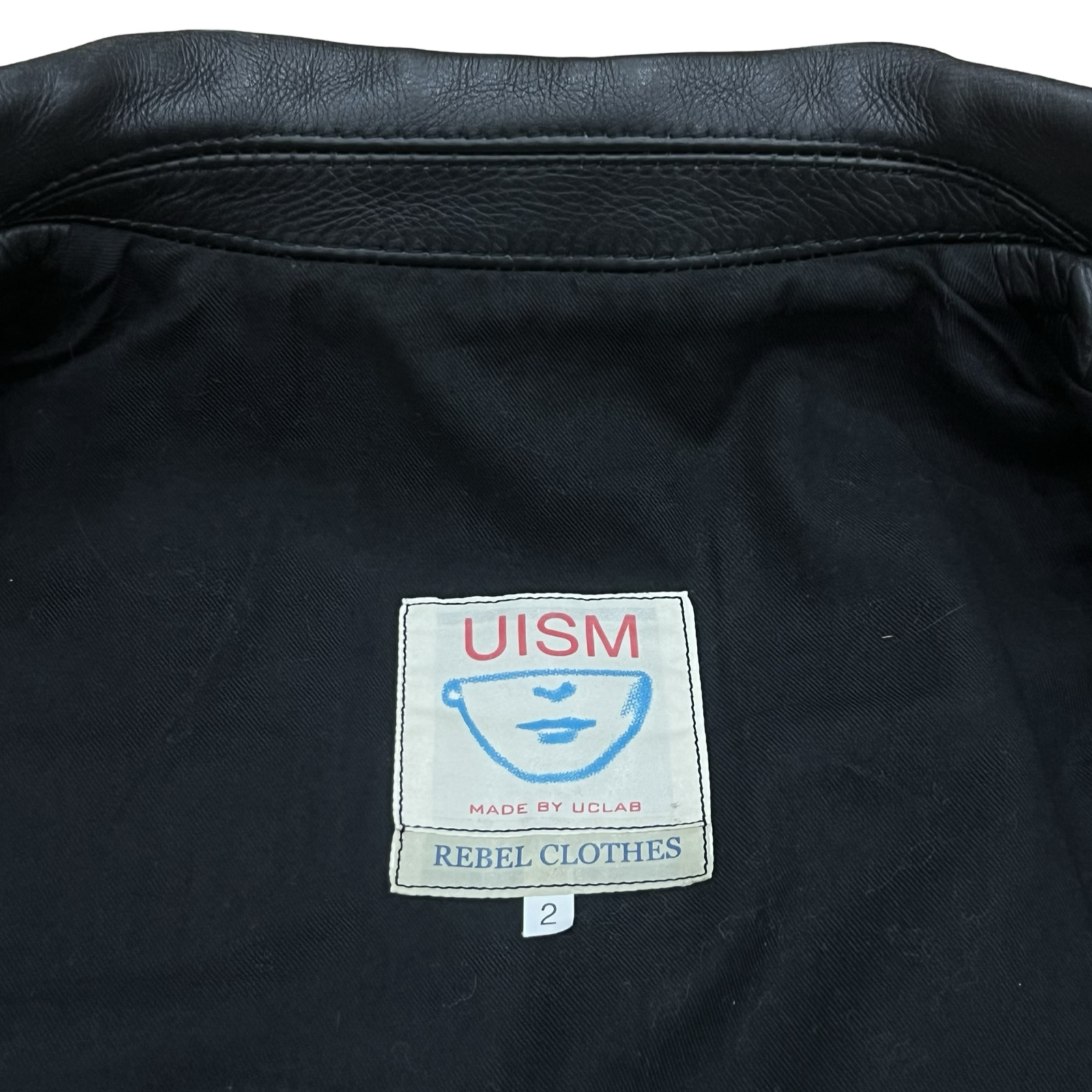 ジャケット・アウター archive undercover uism leather jacket 2 Undercover Undercover 06SS T Archive Band slogan patchwork
