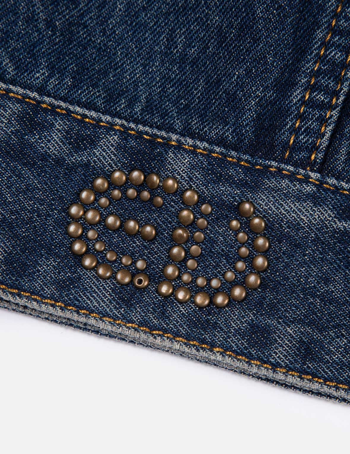ROSES DAICOCK WITH STUDS LOGO LOOSE FIT DENIM JACKET - 7