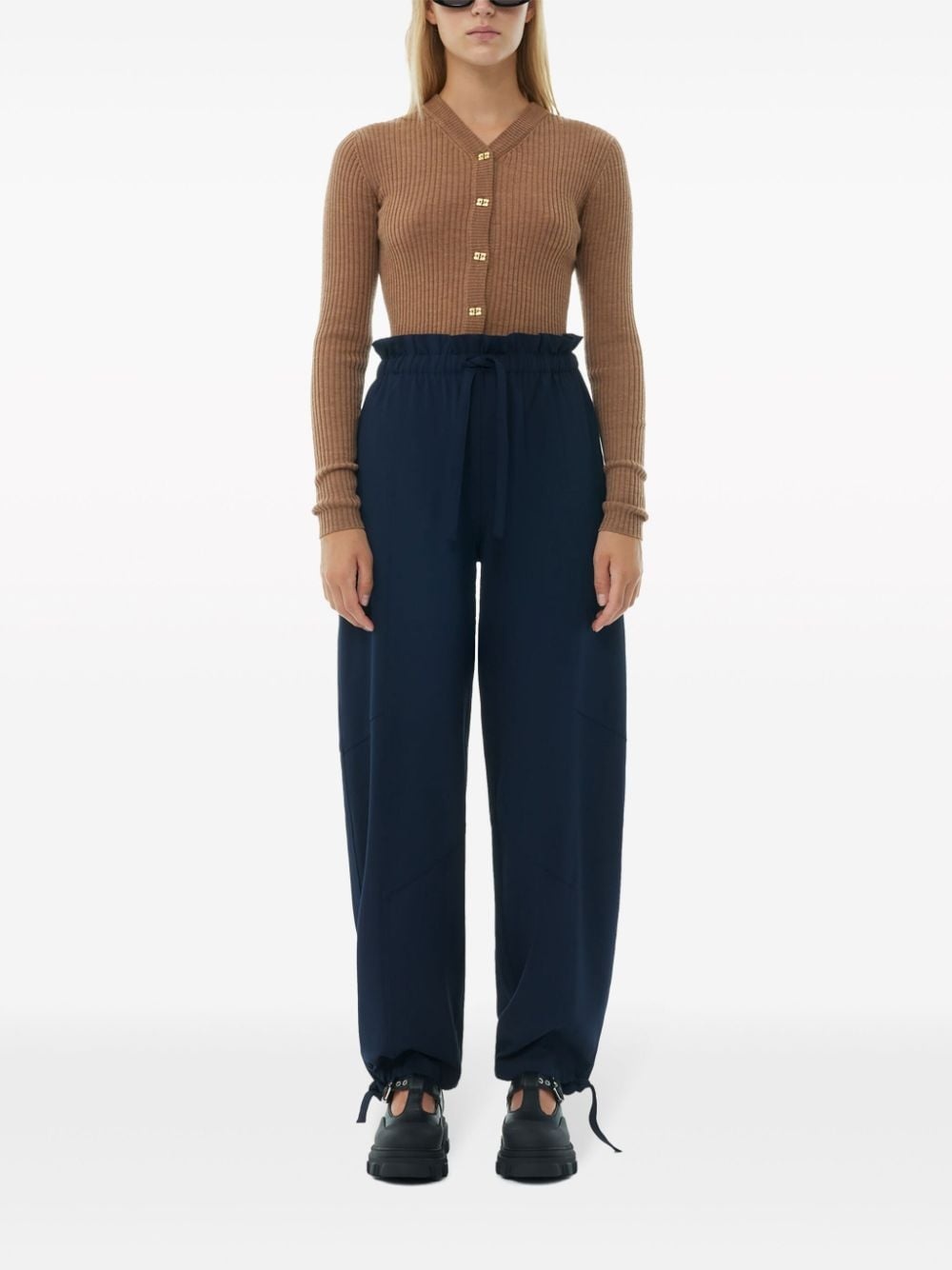 elasticated-waist trousers - 2