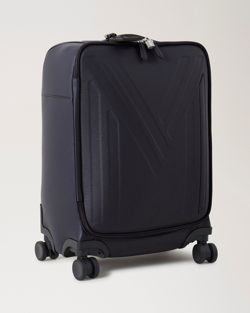 Leather 4 Wheel Suitcase Night Sky Small Classic Grain 6