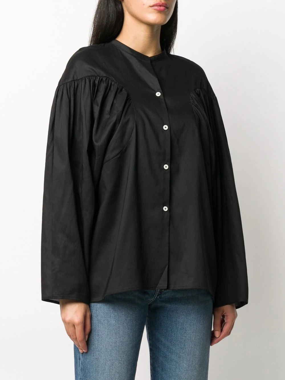 puff-sleeve shirt - 3