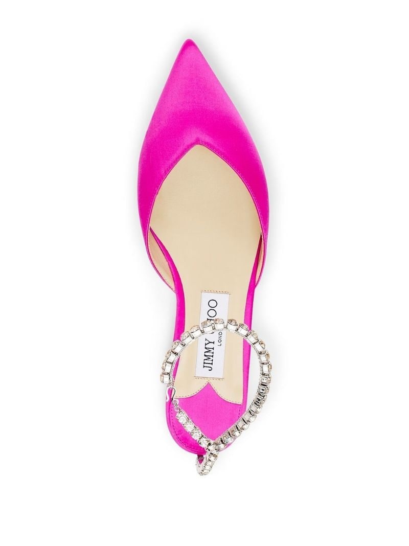 Saeda crystal-embellished pumps - 3