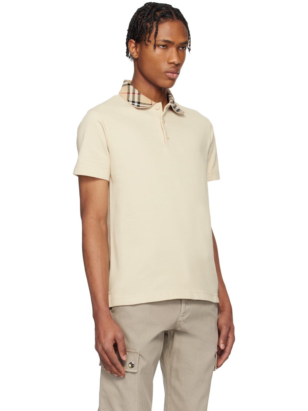 Beige Cotton Polo - 2