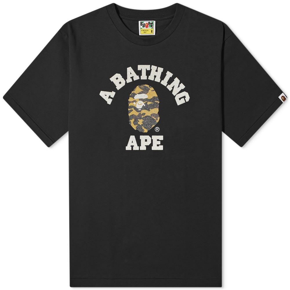 A Bathing Ape Glass Beads 1st Camo College Tee - 1