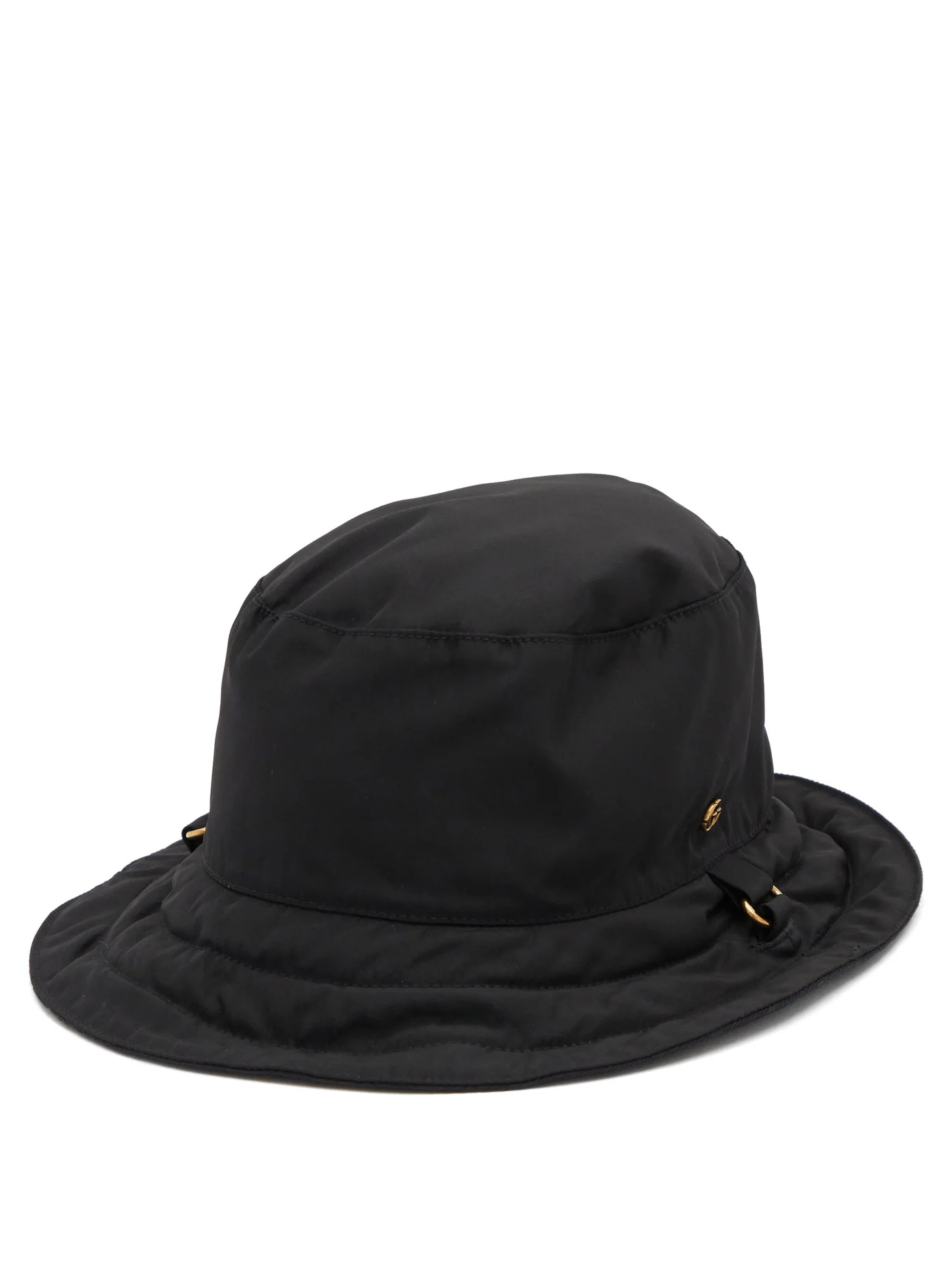 Reversible GG-plaque shell bucket hat - 1