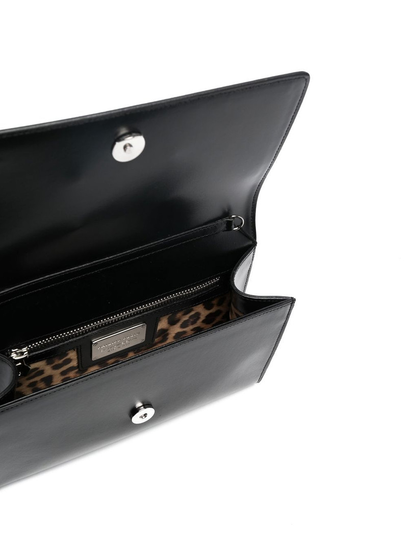 skull-ring leather shoulder bag 5