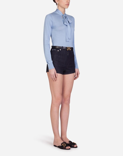 Dolce & Gabbana Deep blue denim shorts outlook