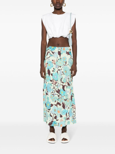 Stella McCartney floral-print skirt outlook