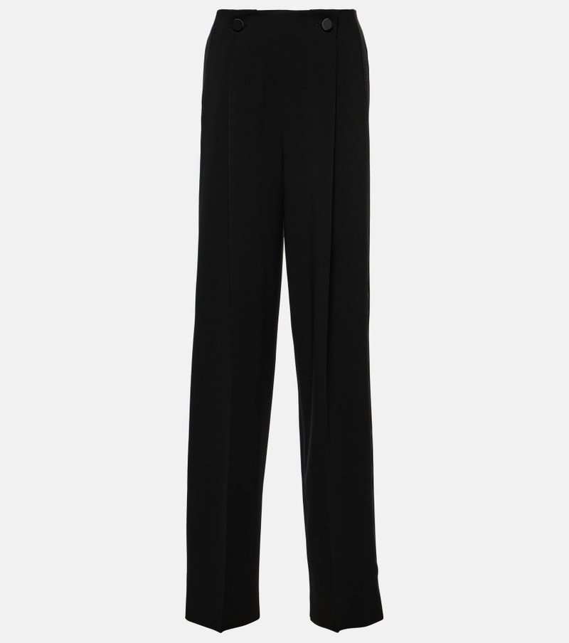 Amedea high-rise cady wide-leg pants - 1