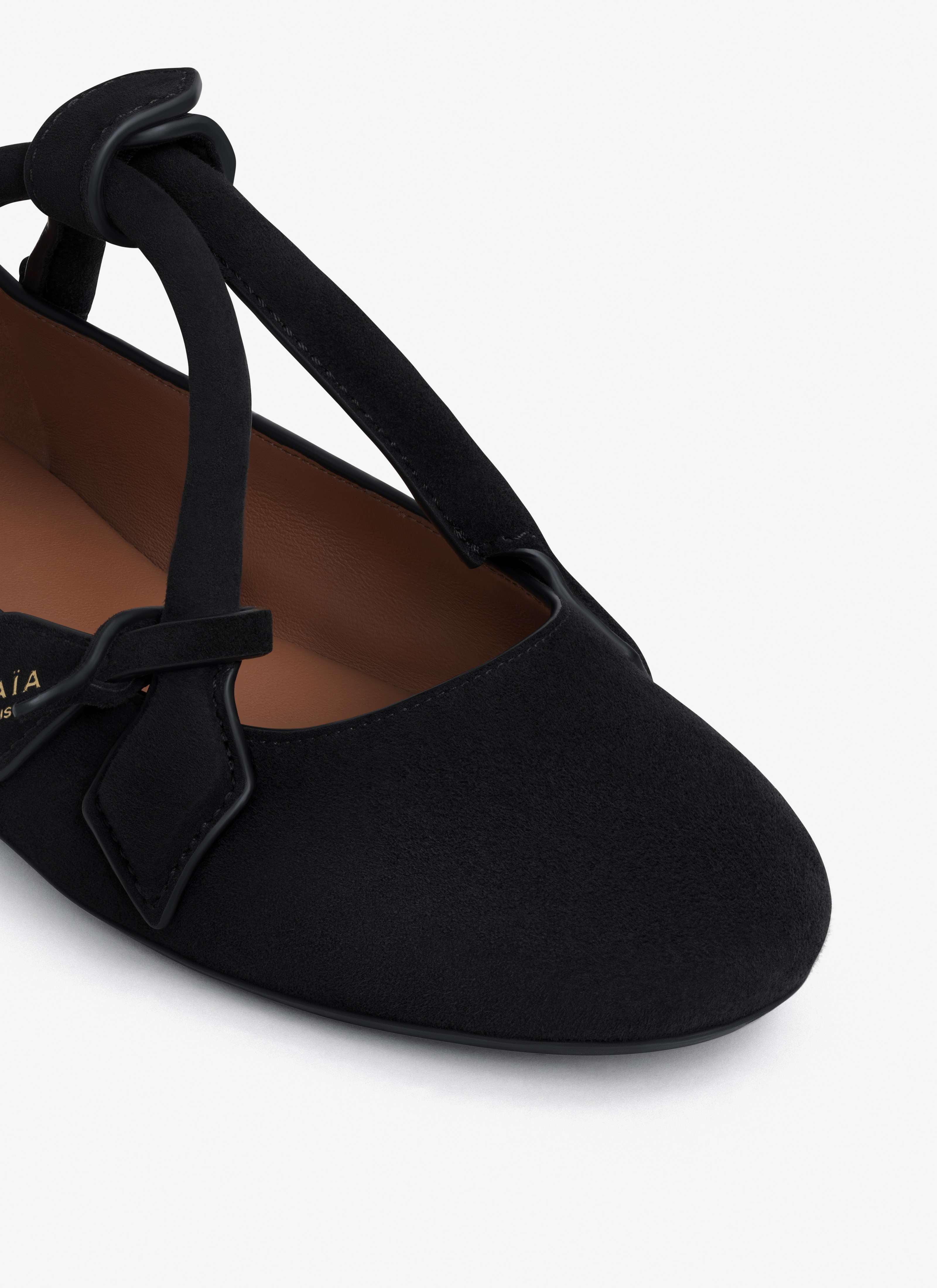 LE TECKEL BALLET FLATS IN SUEDE GOATSKIN - 4